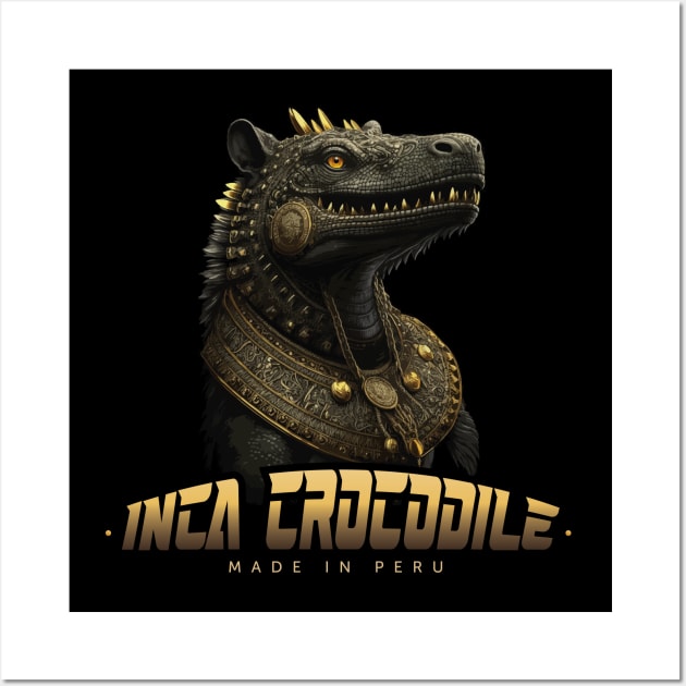 Inca Crocodile Wall Art by By_Russso